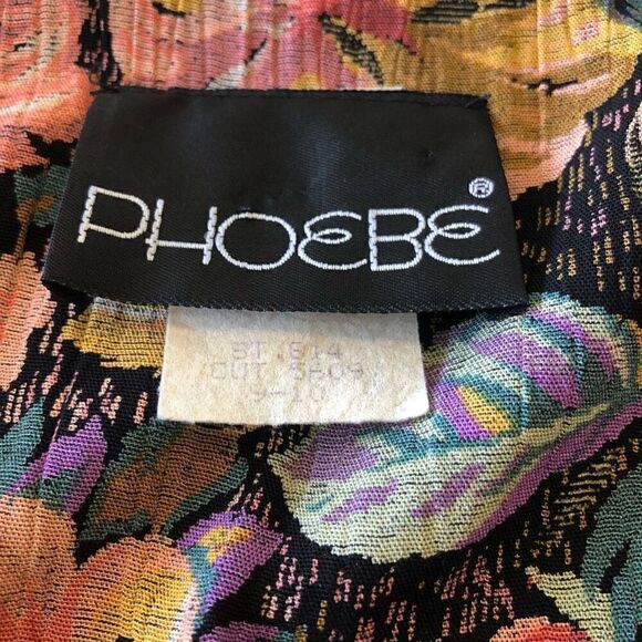 Phoebe Vintage 80’s Layered Faux Wrap Sheath Dress Size 10 - Picture 8 of 14